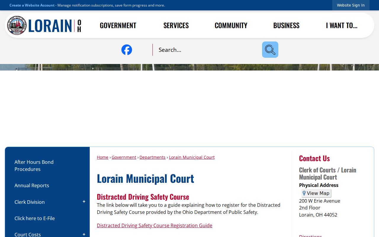 Lorain court docket municipal court information